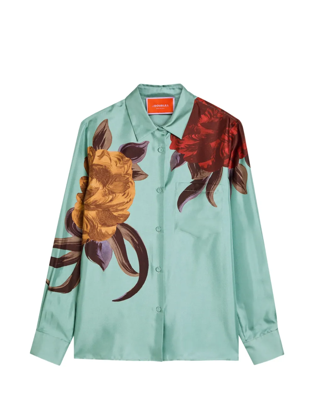 La DoubleJ floral-print shirt - Blue