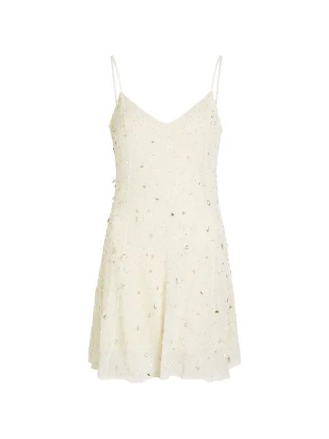 STAUD bead-embellished mini dress