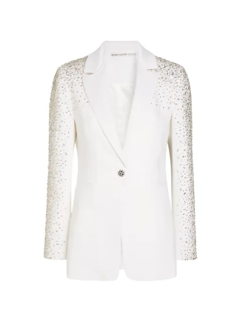 alice + olivia Breann crystal-embellished blazer
