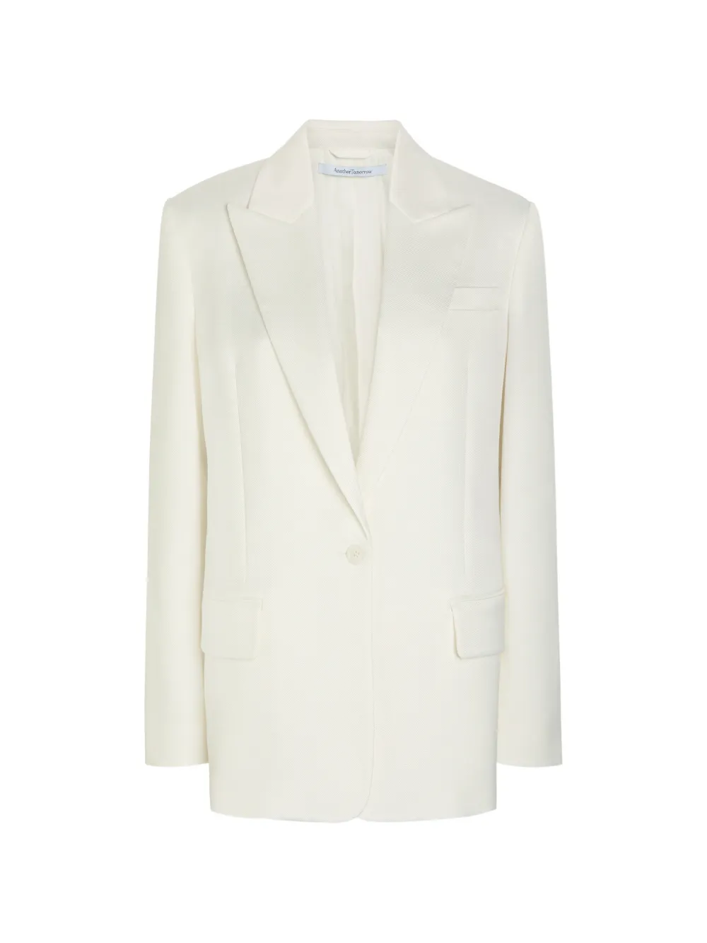 Another Tomorrow single-breasted blazer - Weiß