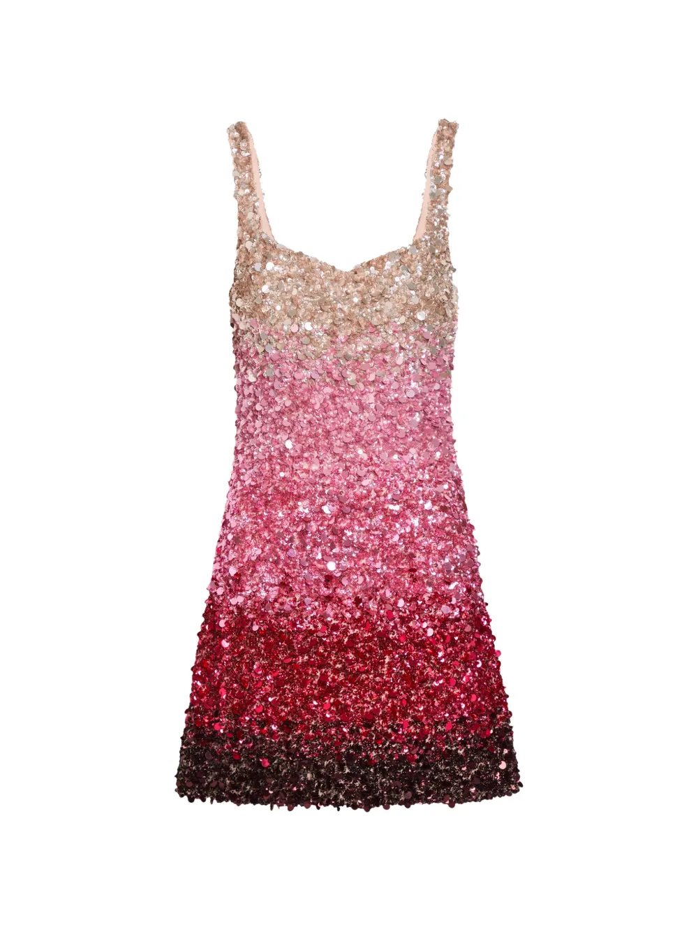 alice + olivia Abito corto con paillettes - Rosa
