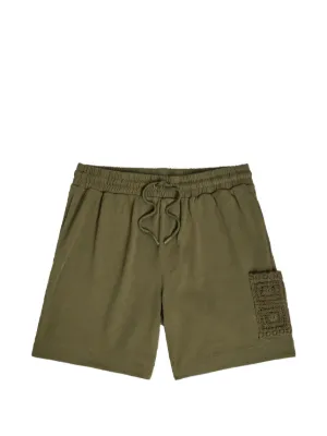 Comme Des Garçons Shirt Cargo Printed Shorts | Green | FARFETCH