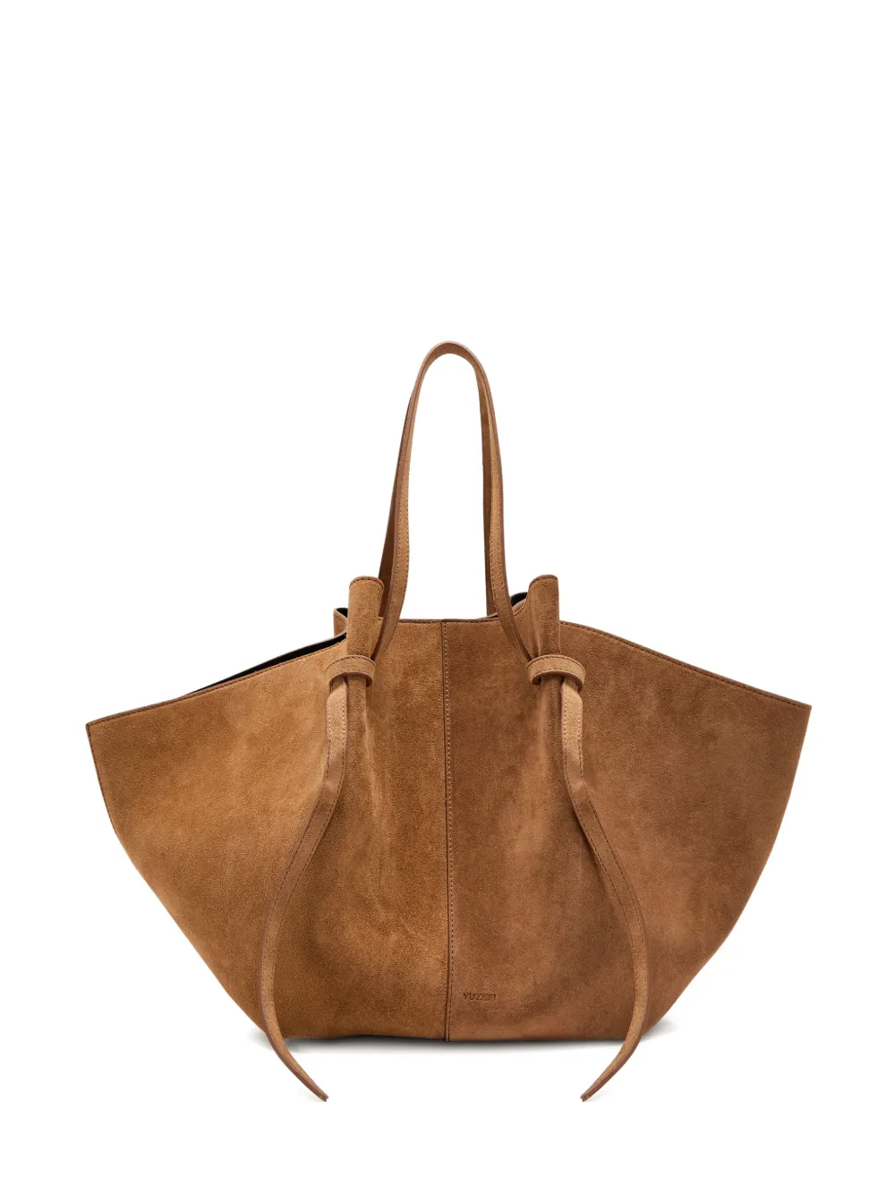 Yuzefi Mochi suede tote bag - Marrone
