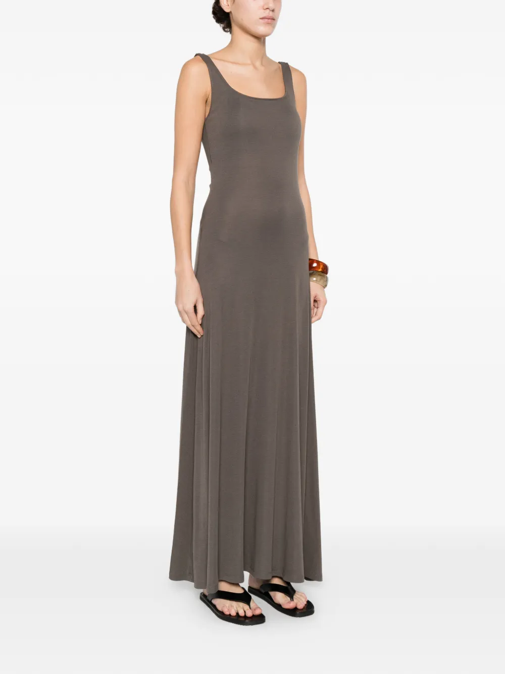  Eleh Square Neck Dress - Grey 
