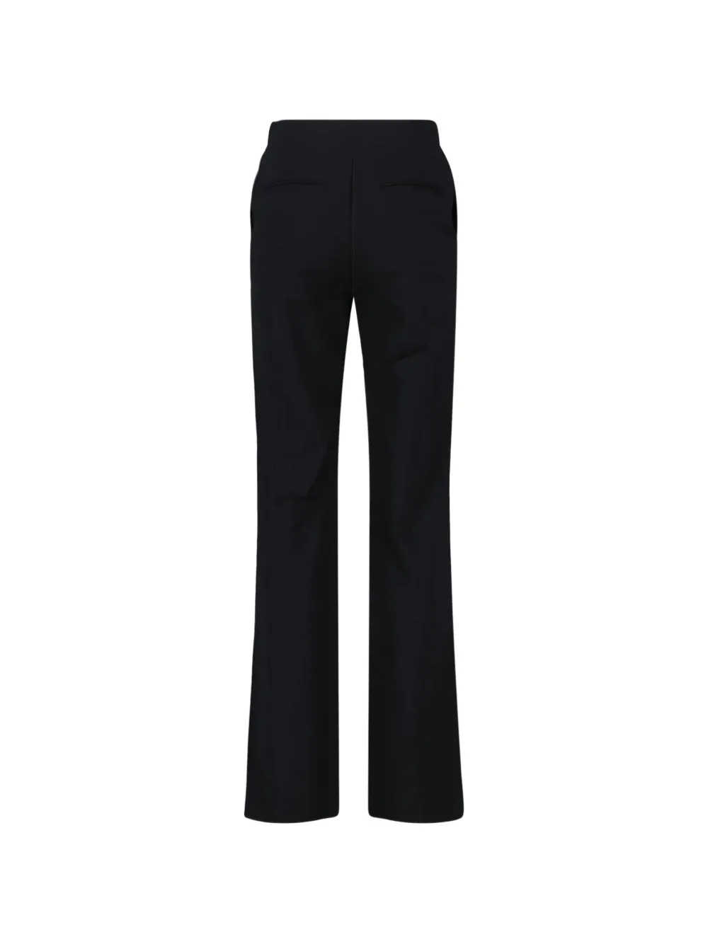 Diesel Straight broek met logo-detail Zwart