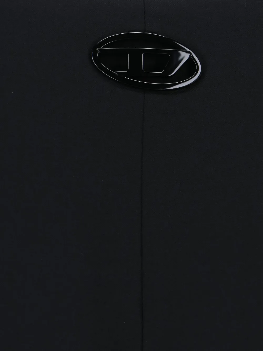 Diesel Straight broek met logo-detail Zwart