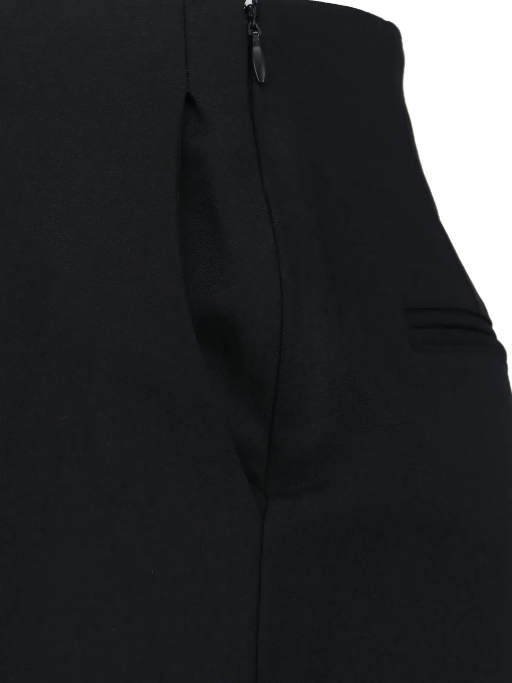 Diesel Straight broek met logo-detail Zwart