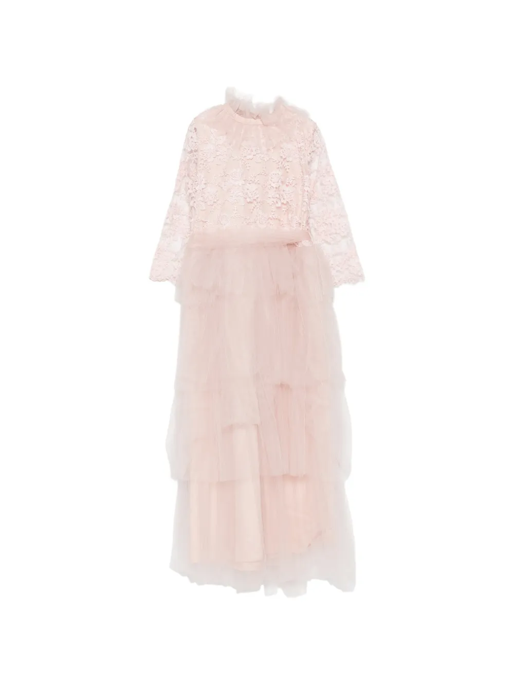 JESURUM BABY lace ruffled dress - Rosa