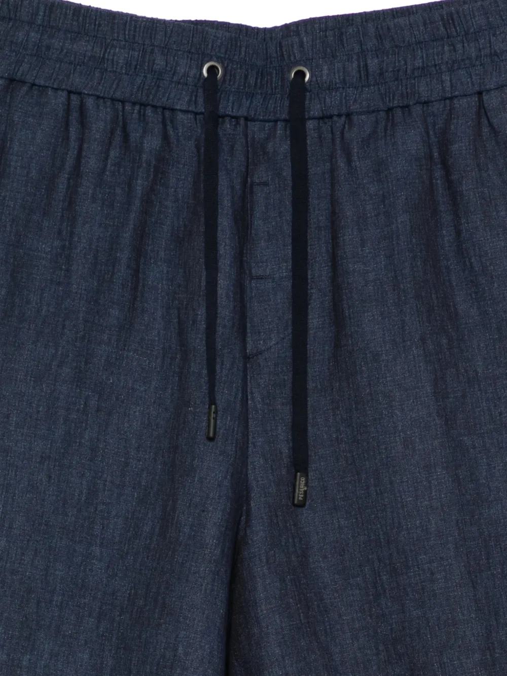  Peserico Drawstring Tailored Shorts - Blue 