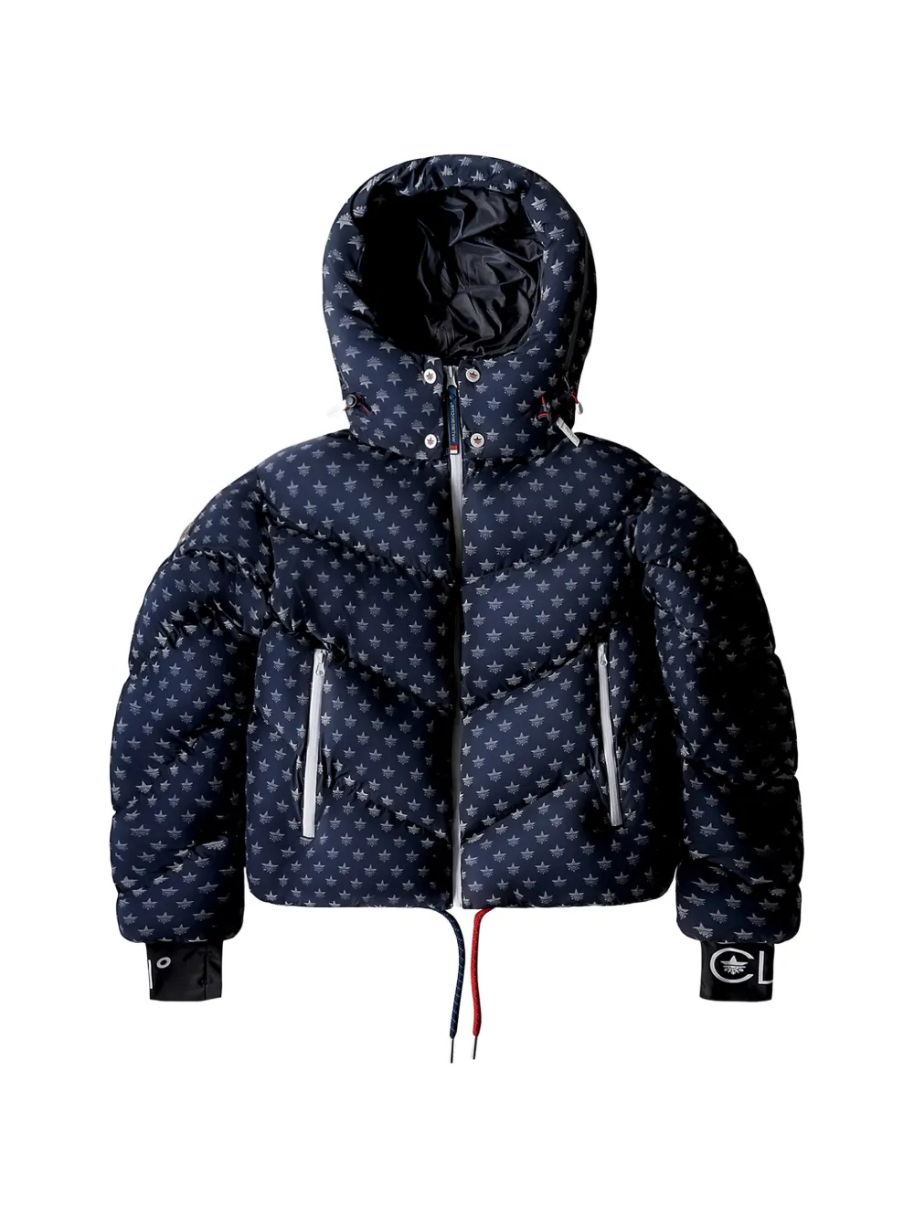 MALIBU Ditsy puffer jacket - Blu