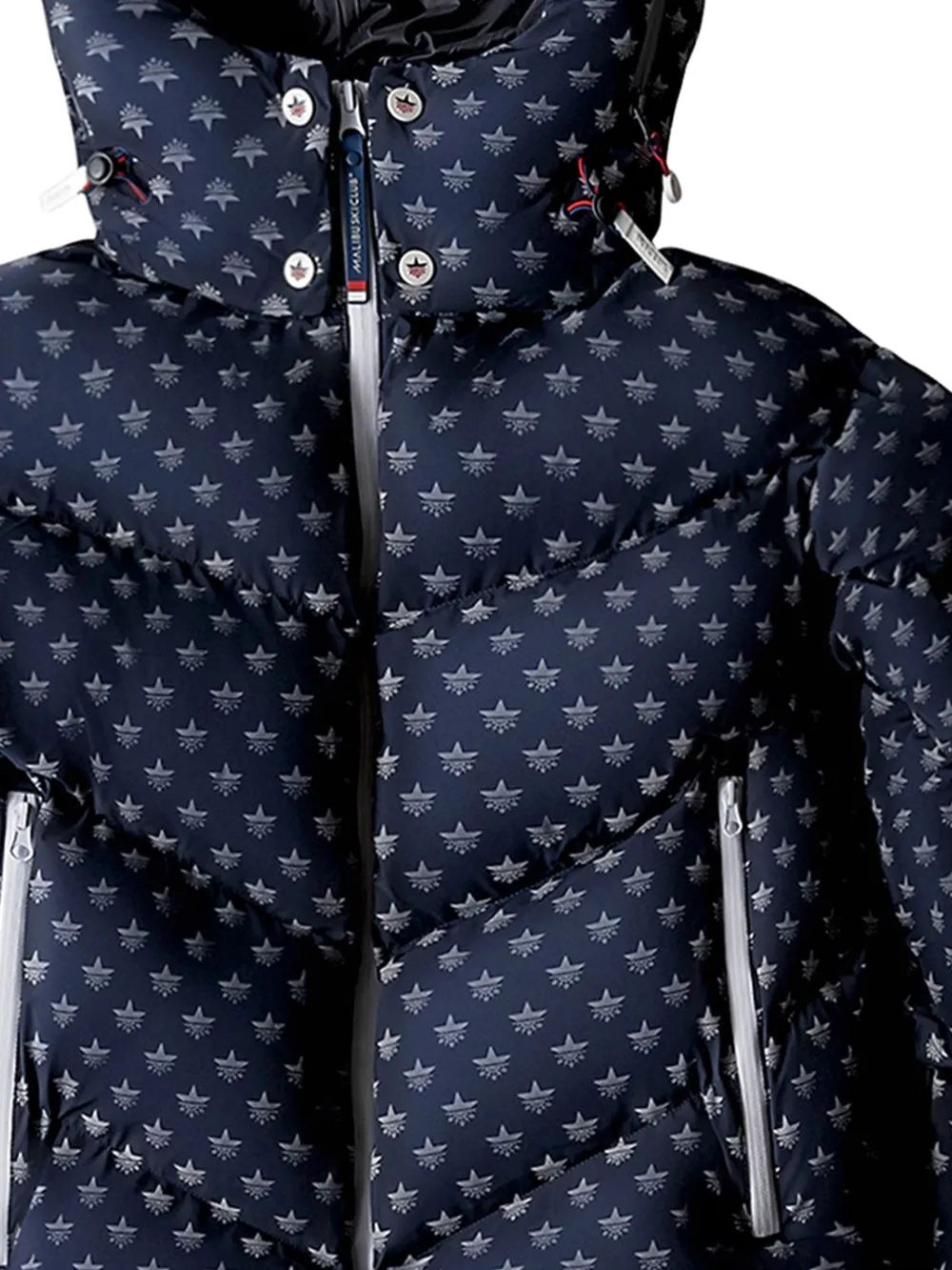  Malibu Ditsy Puffer Jacket - Blue 