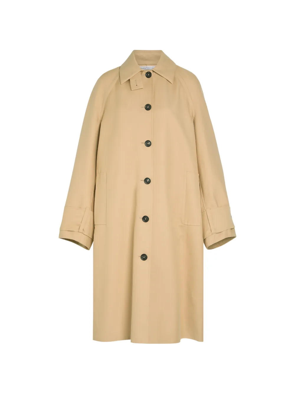 Another Tomorrow cotton single-breasted coat - Toni neutri