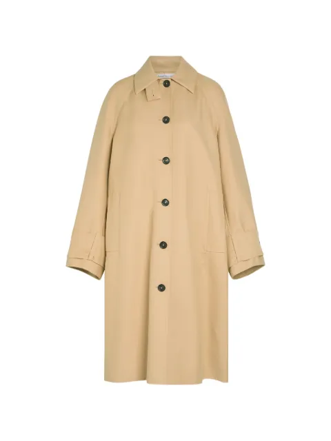 Another Tomorrow cotton single-breasted coat