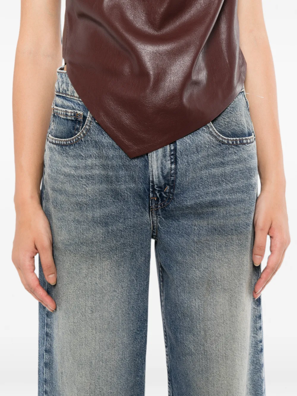 Good American Good Standard Baggy jeans Blauw