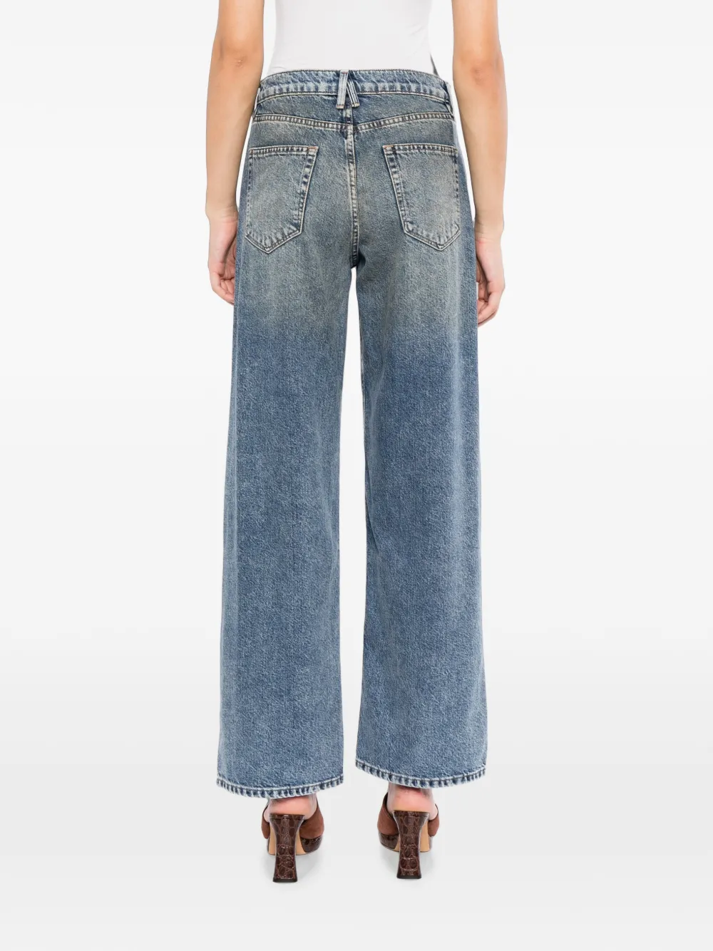 Good American Good Standard Baggy jeans Blauw