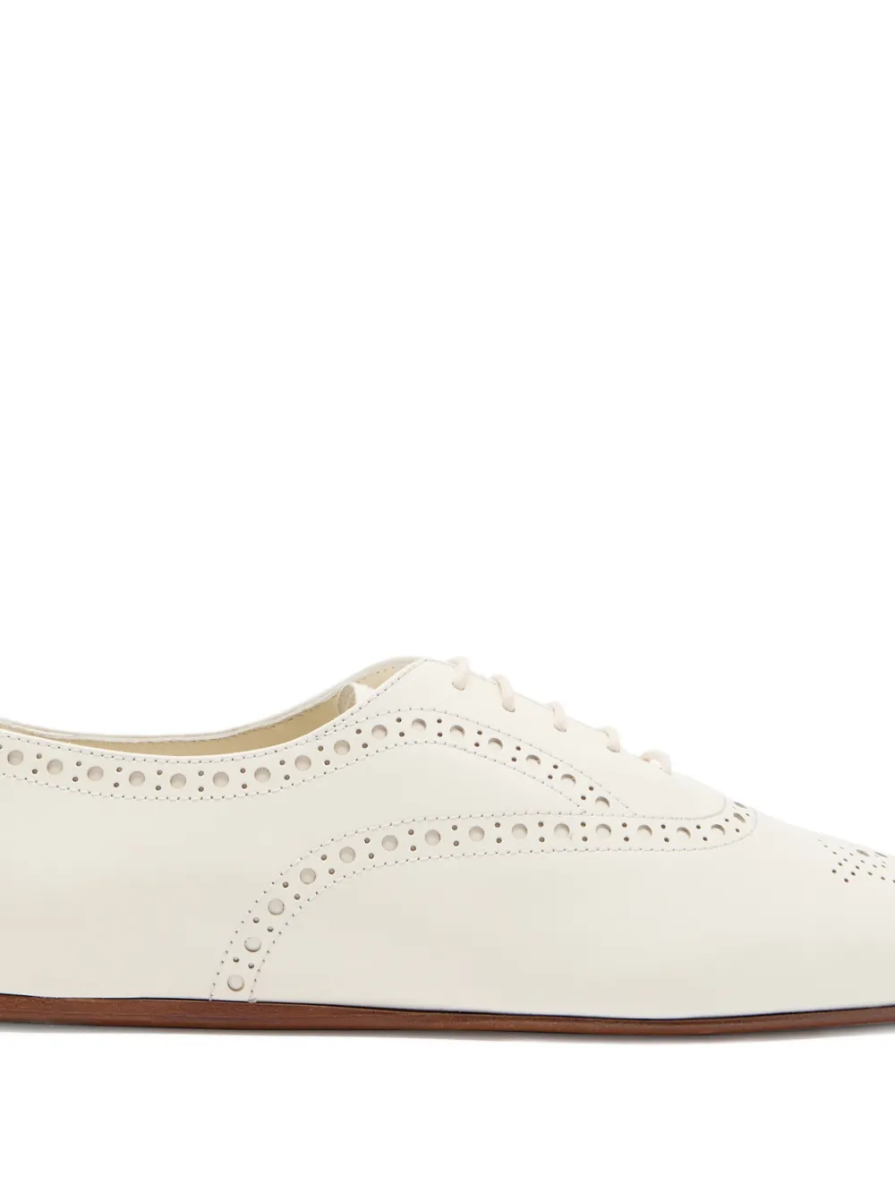 Church's Rebecca brogue-detail lace-up ballet flats Wit