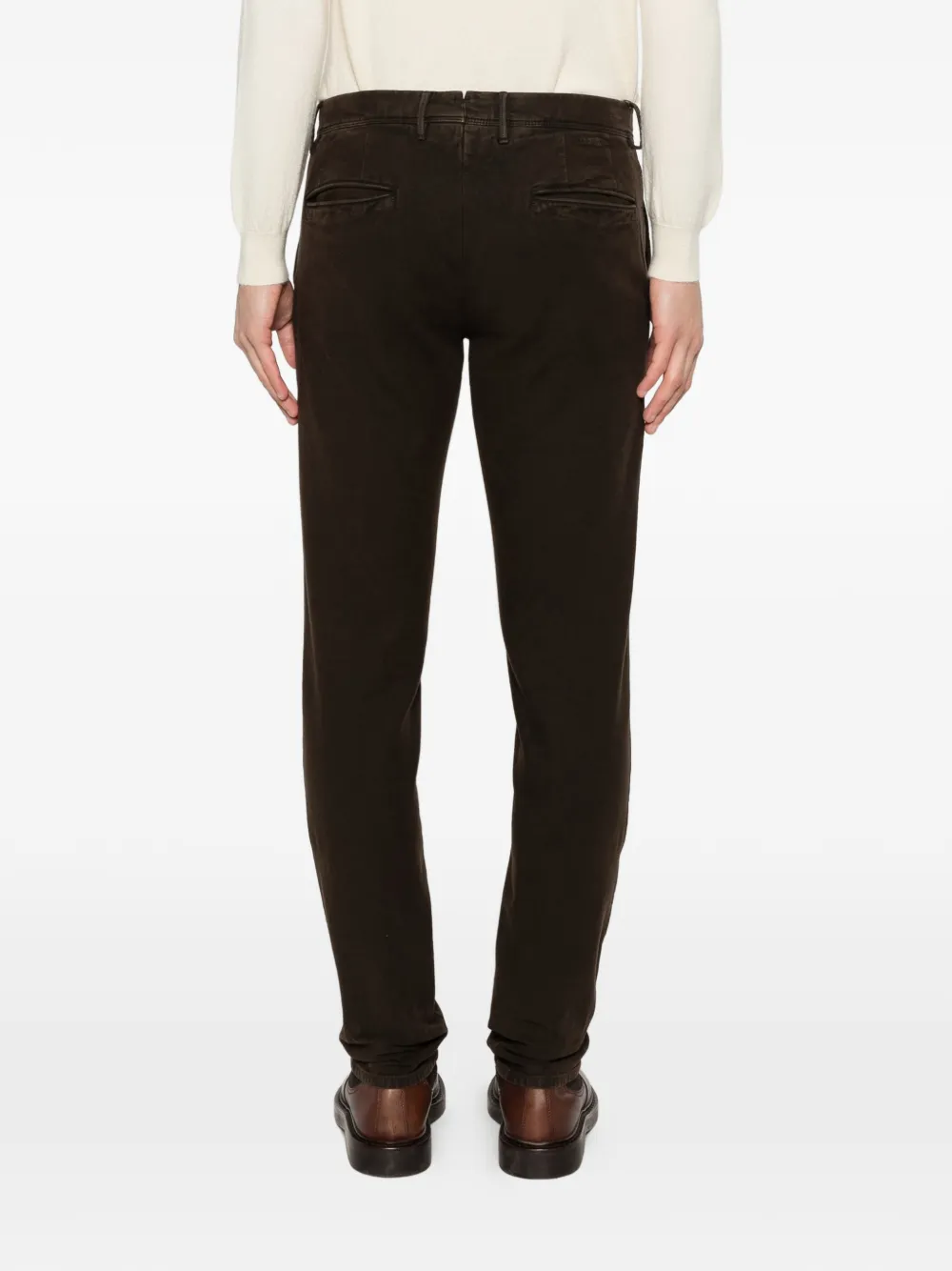 Incotex Broek met knopen Bruin