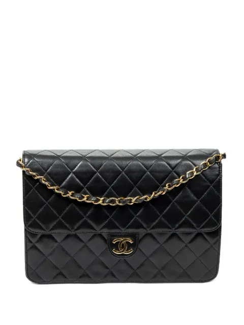 CHANEL Pre-Owned 1997-1999 Push Lock Straight Flap quilted shoulder bag