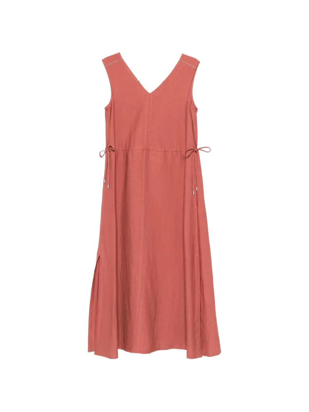 Peserico V-neck maxi dress - Rosso