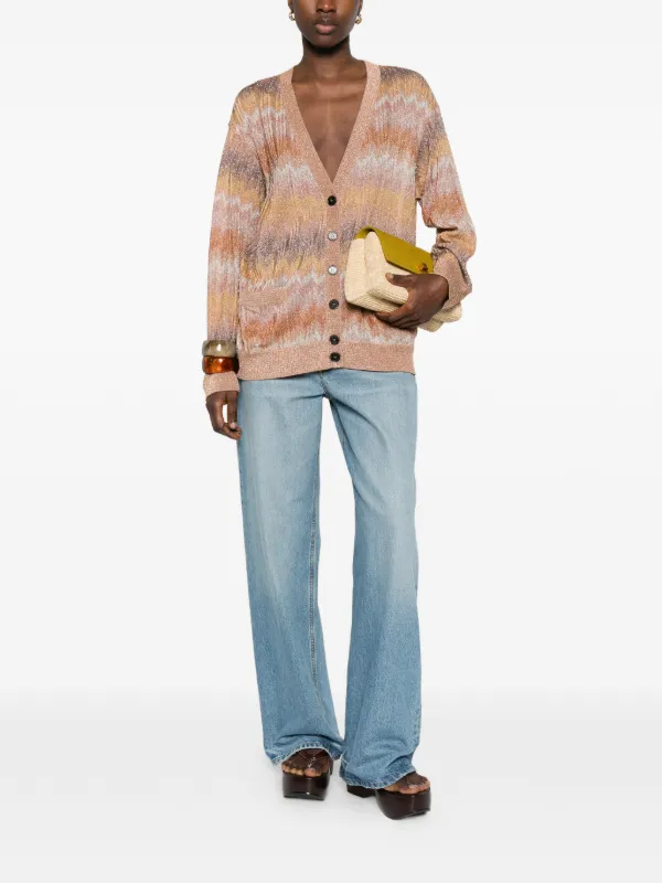 Missoni ジグザグパターン カーディガン | ブラウン | FARFETCH JP