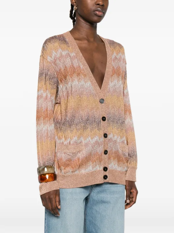 Missoni ジグザグパターン カーディガン | ブラウン | FARFETCH JP Missoni ジグザグパターン カーディガン | ブラウン | FARFETCH JP