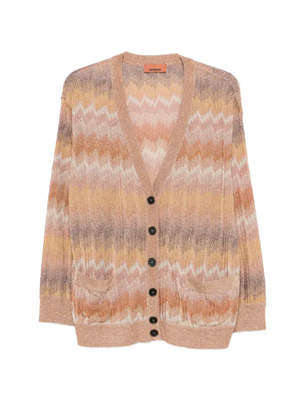 Missoni ジグザグパターン カーディガン | ブラウン | FARFETCH JP