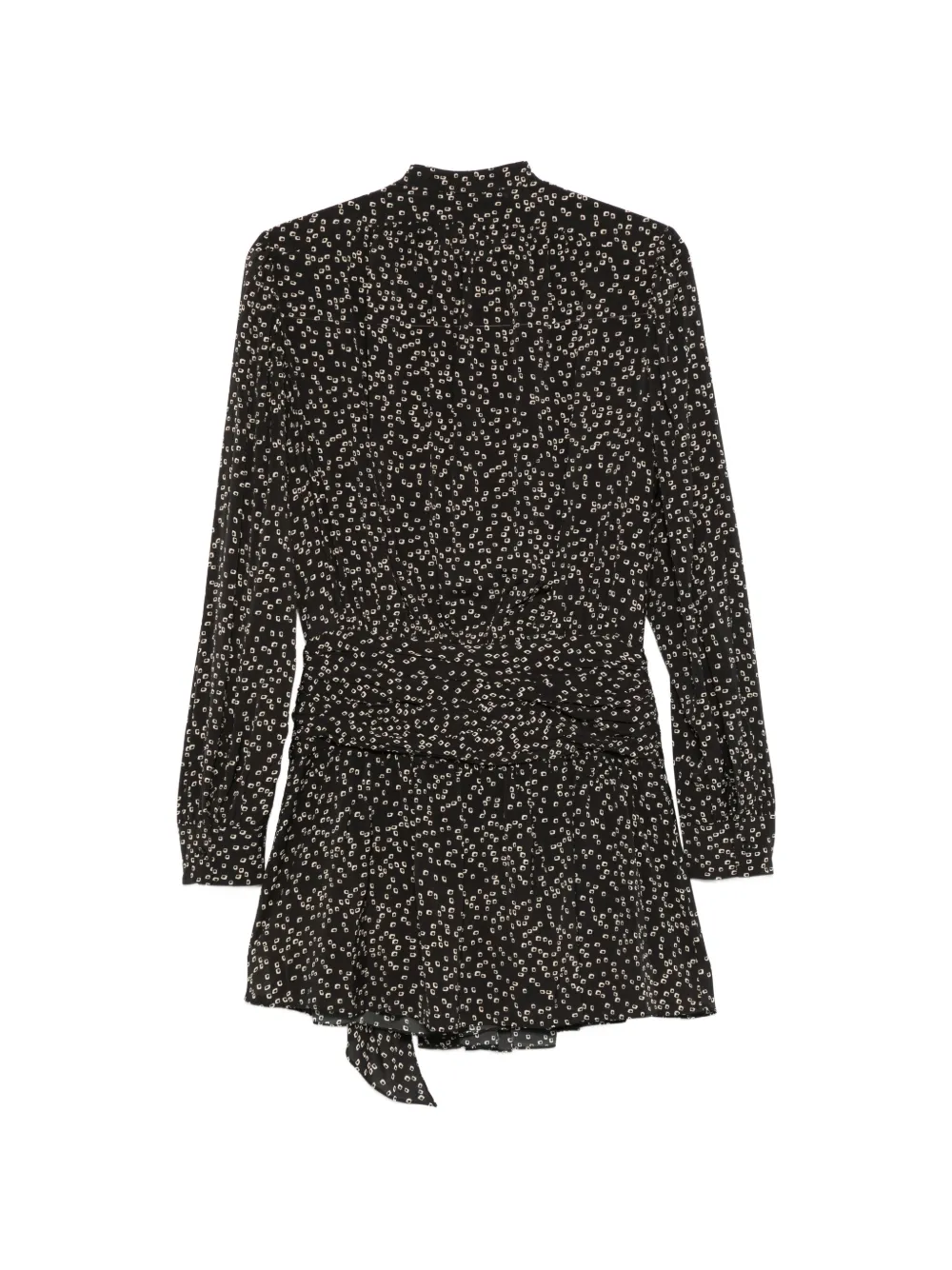  Marant étoile Floral Print Ruched Dress - Black 