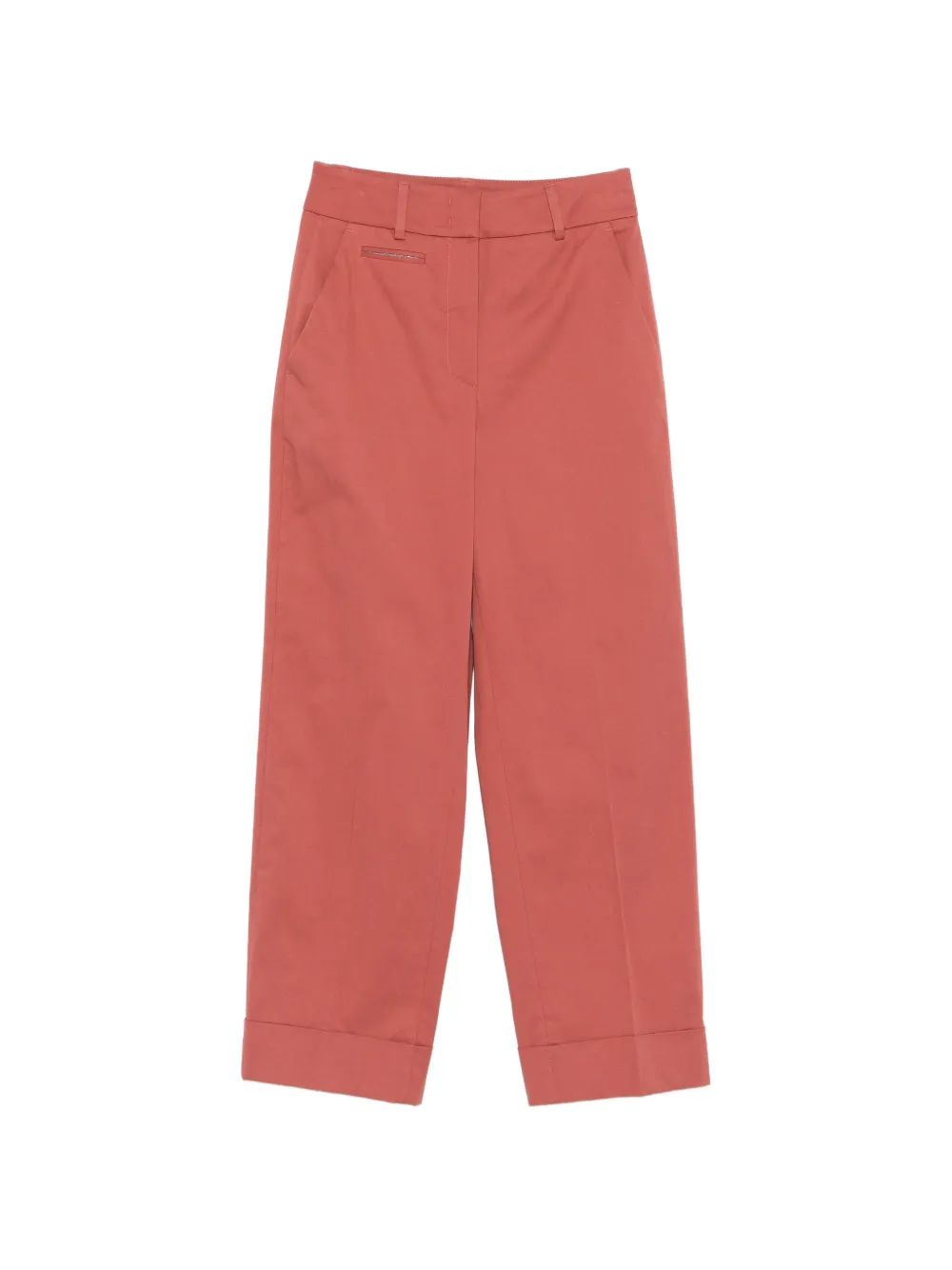 Peserico bead-detail trousers - Rosso