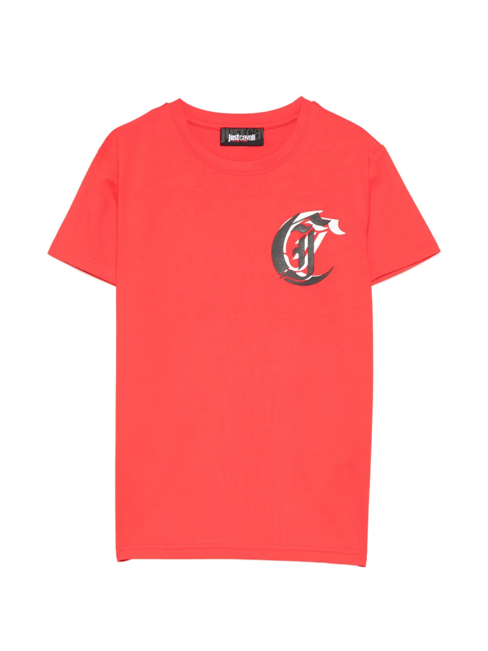 Roberto Cavalli Junior logo-detail T-shirt - Rosso