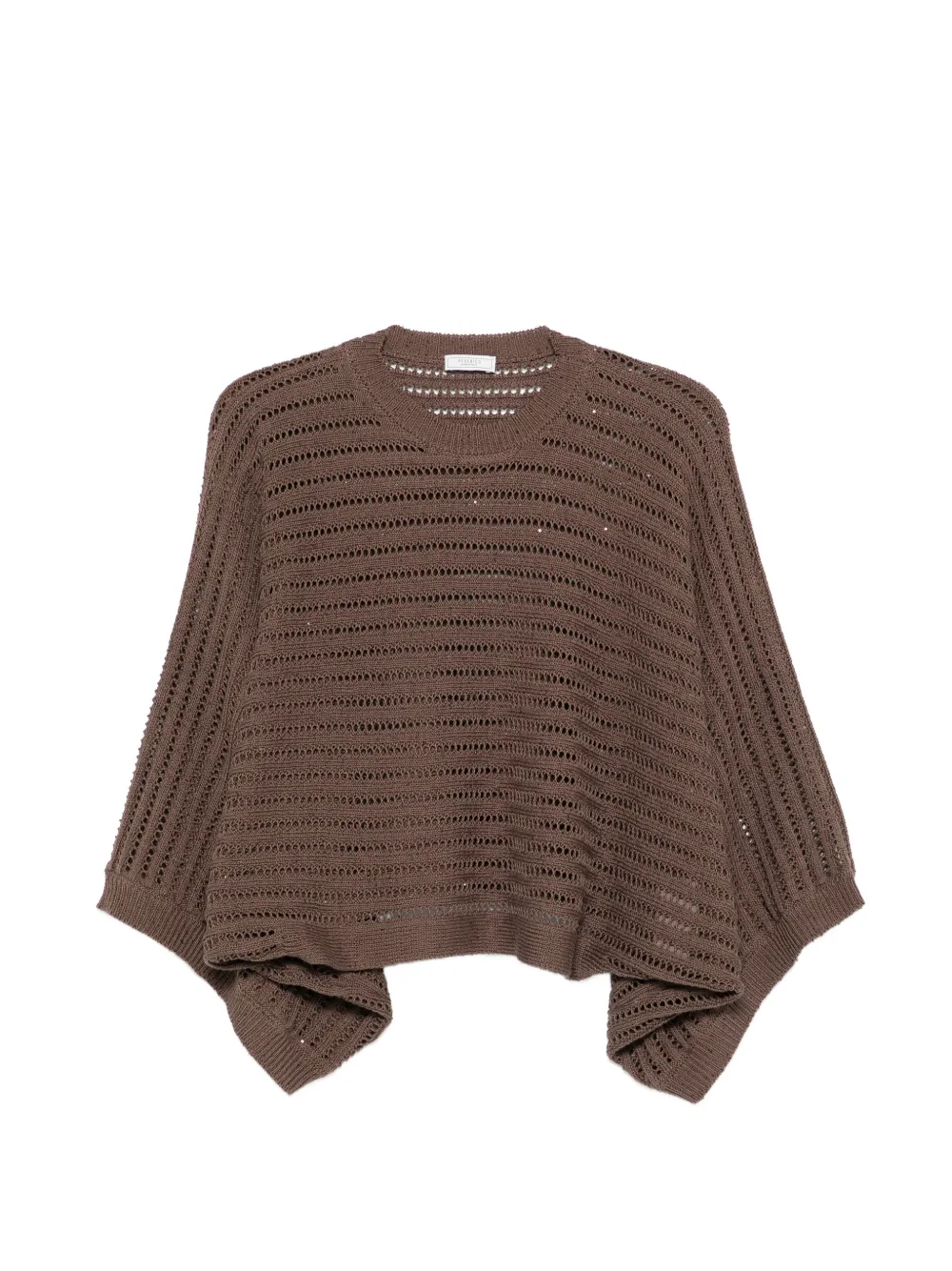 Peserico openwork sweater - Marrone