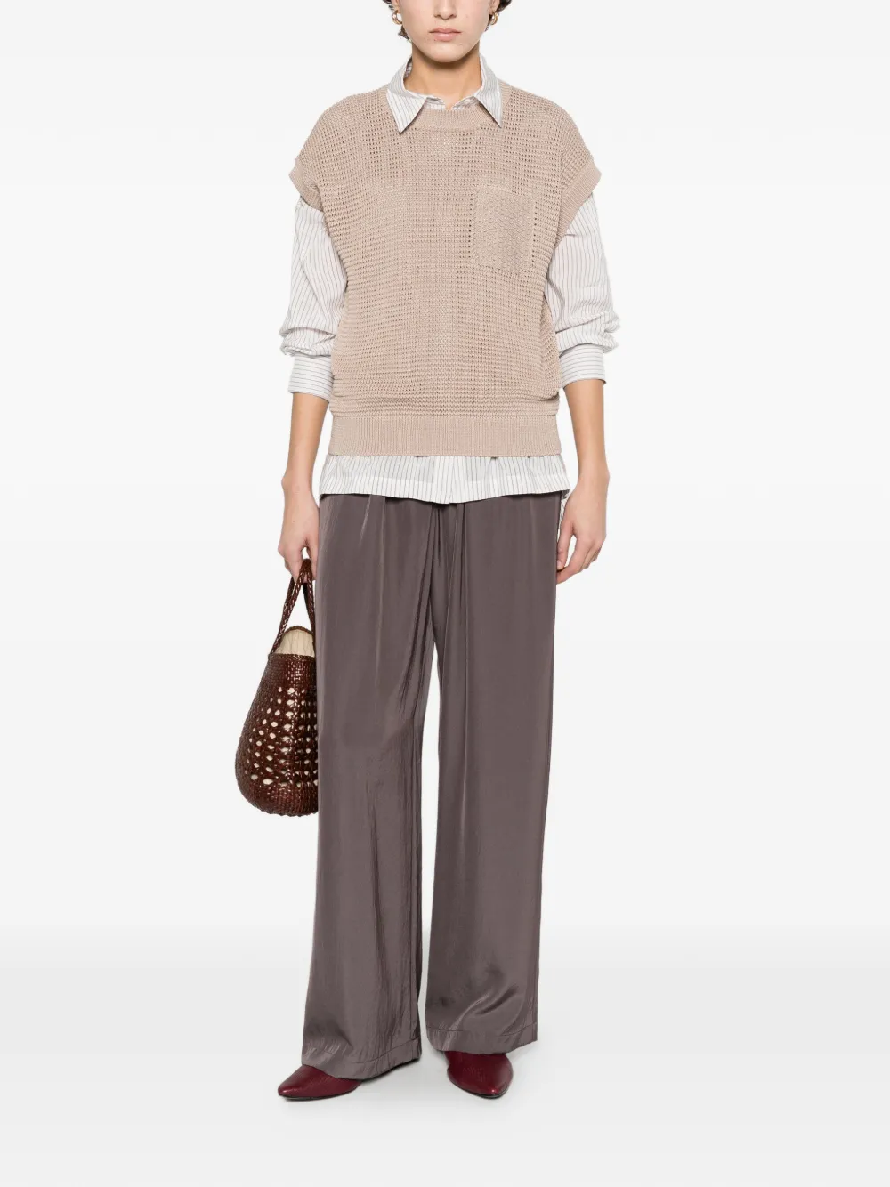  Peserico Patch-pocket Vest - Neutrals 