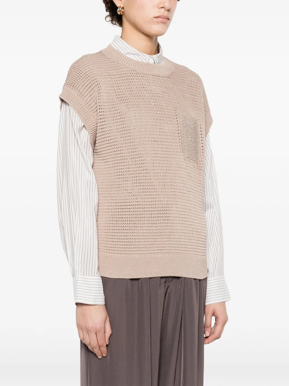  Peserico Patch-pocket Vest - Neutrals 