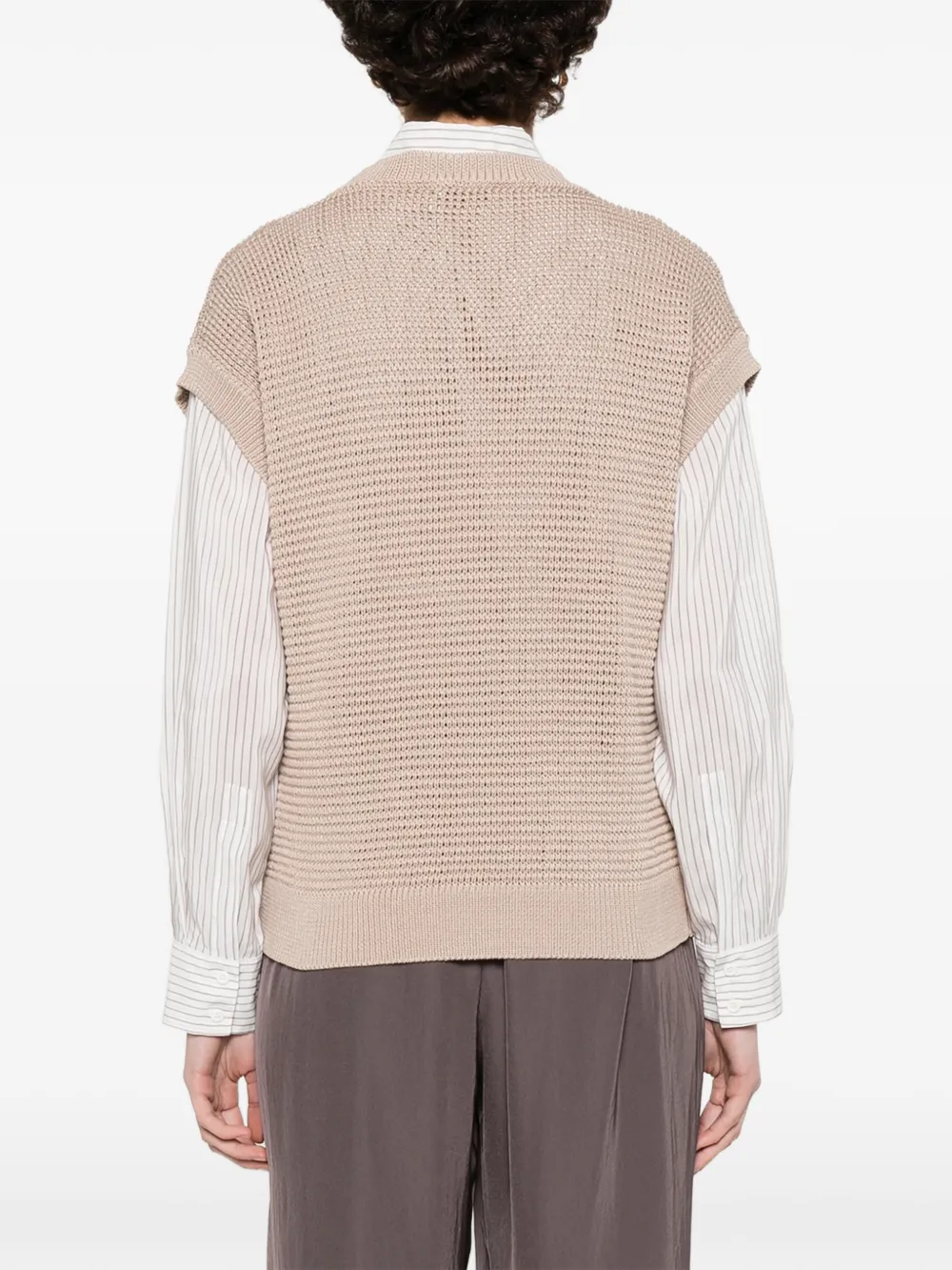 Peserico Top met opgestikte zak Beige