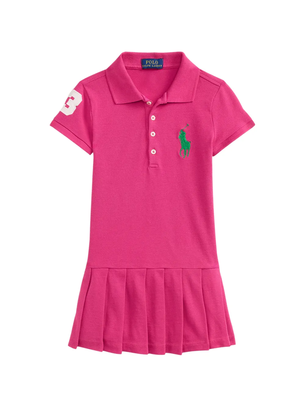 POLO RALPH LAUREN KIDS pleated dress - Rosa