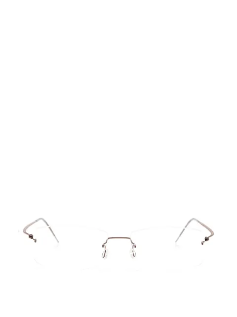 Lindberg rimless rectangular glasses
