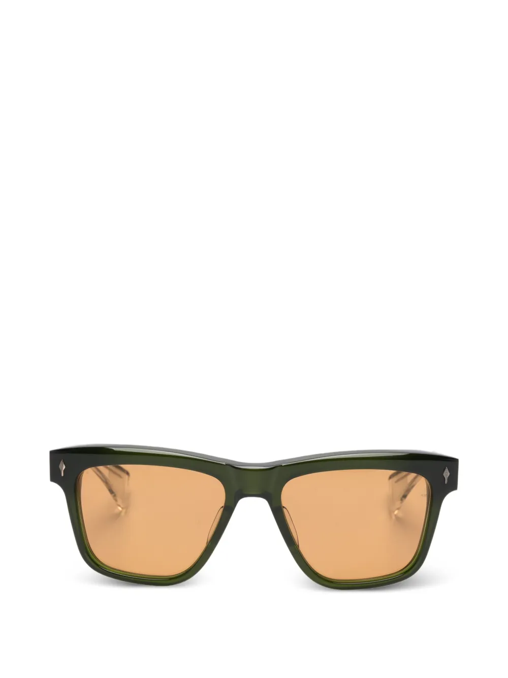 Jacques Marie Mage lankaster rectangle-frame sunglasses - Verde