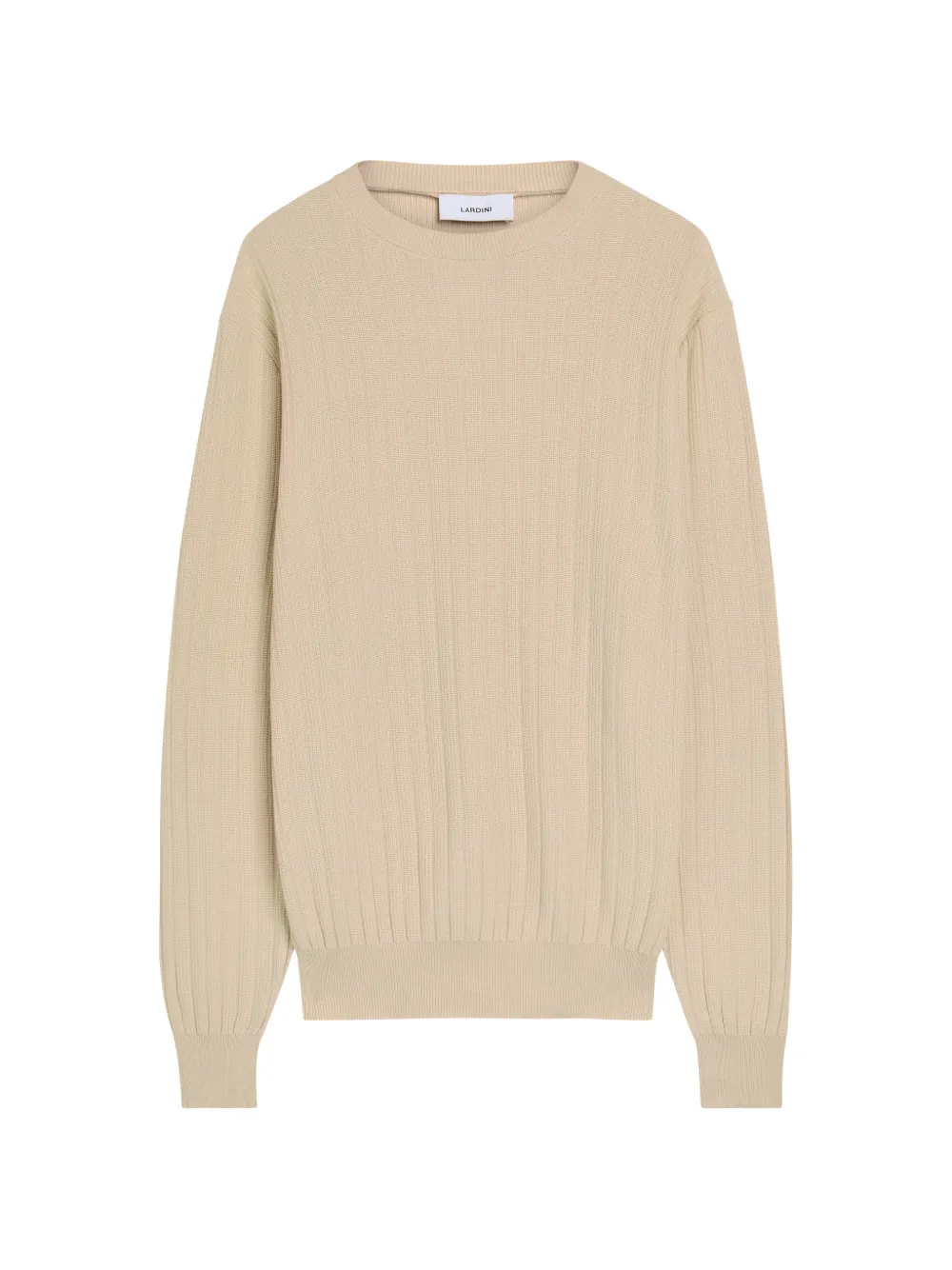 Lardini ribbed crew-neck sweater - Toni neutri