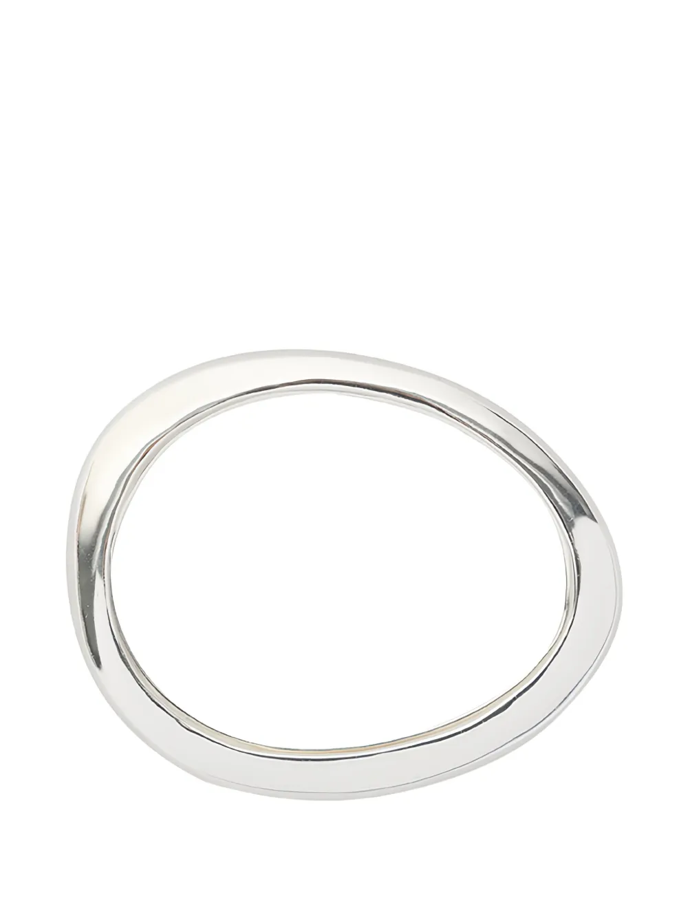 Dinosaur Designs Rock Wishbone thin bangle bracelet - Argento