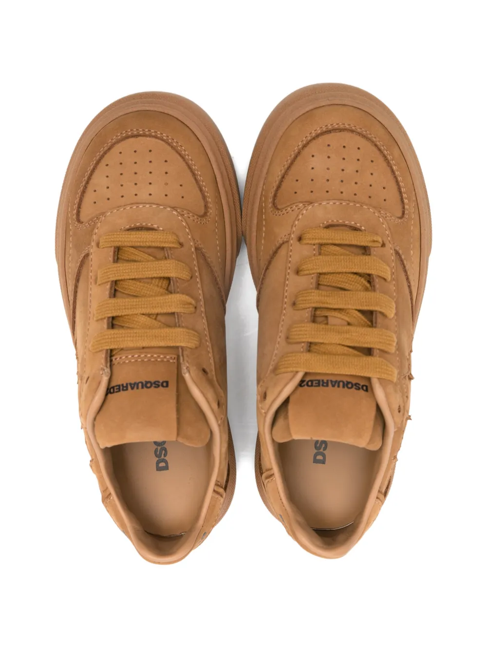 DSQUARED2 KIDS Sneakers met blad-verfraaiing Bruin