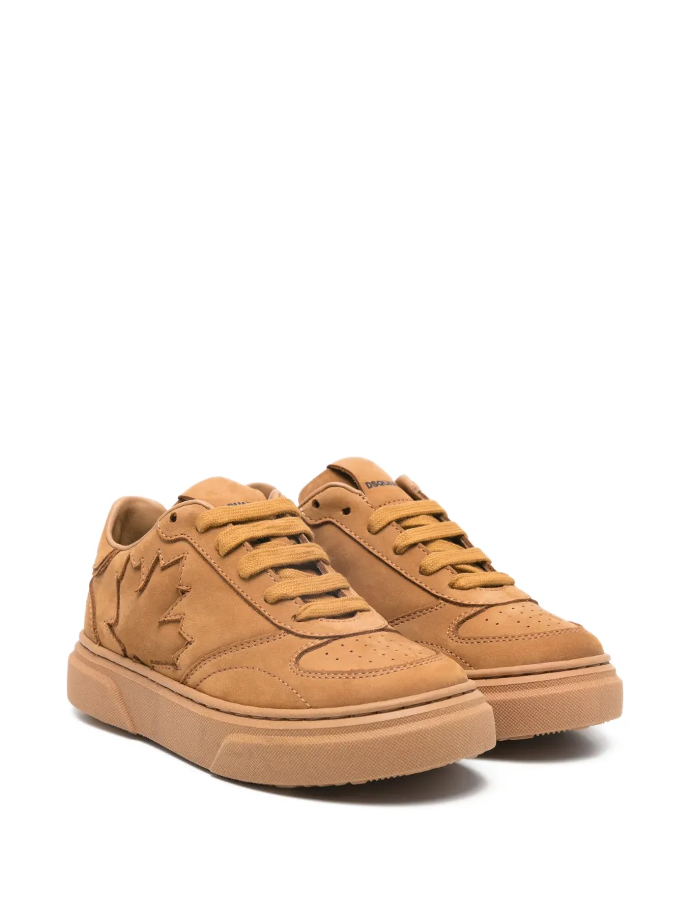 DSQUARED2 KIDS Sneakers met blad-verfraaiing Bruin