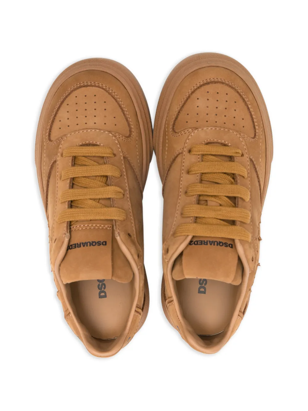  Dsquared2 Kids Leaf-embellishment Sneakers - Brown 