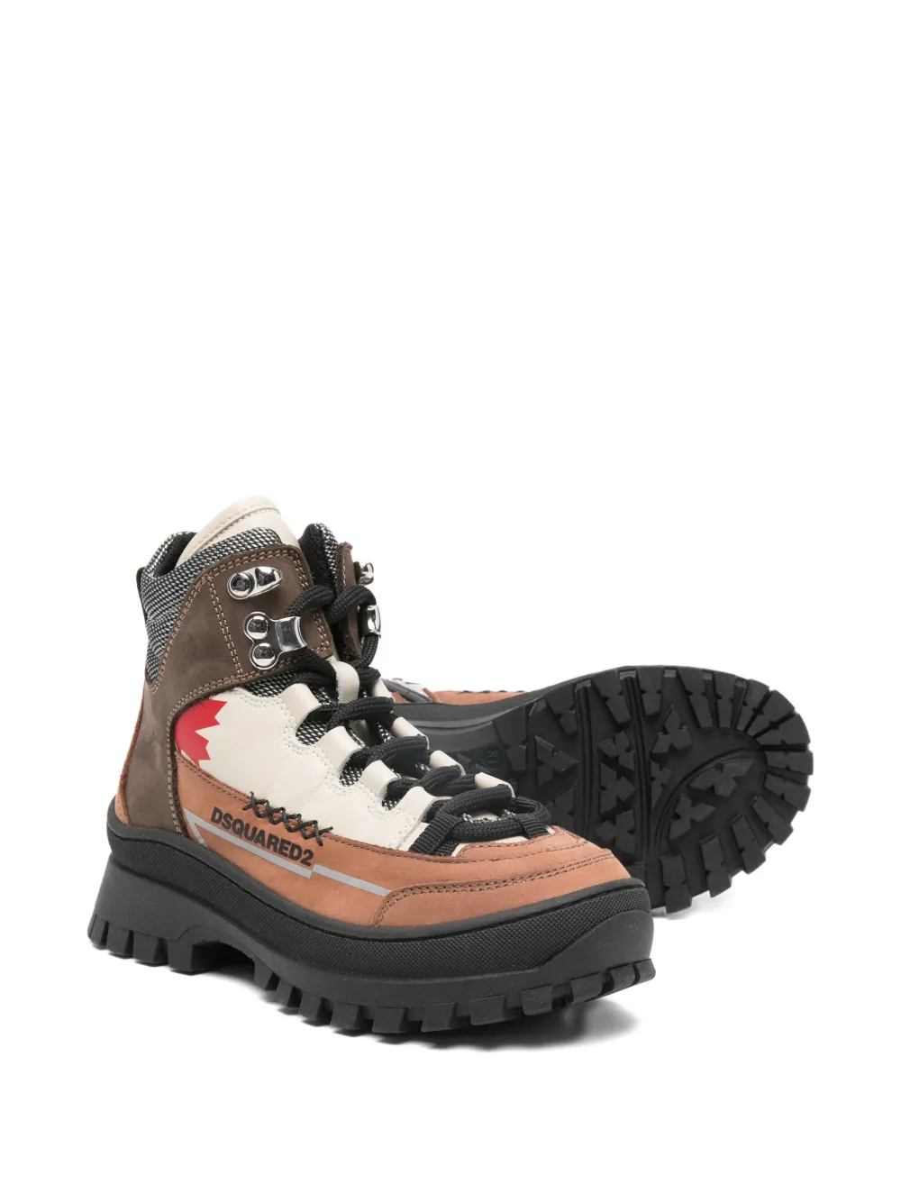 DSQUARED2 KIDS logo-print boots Bruin