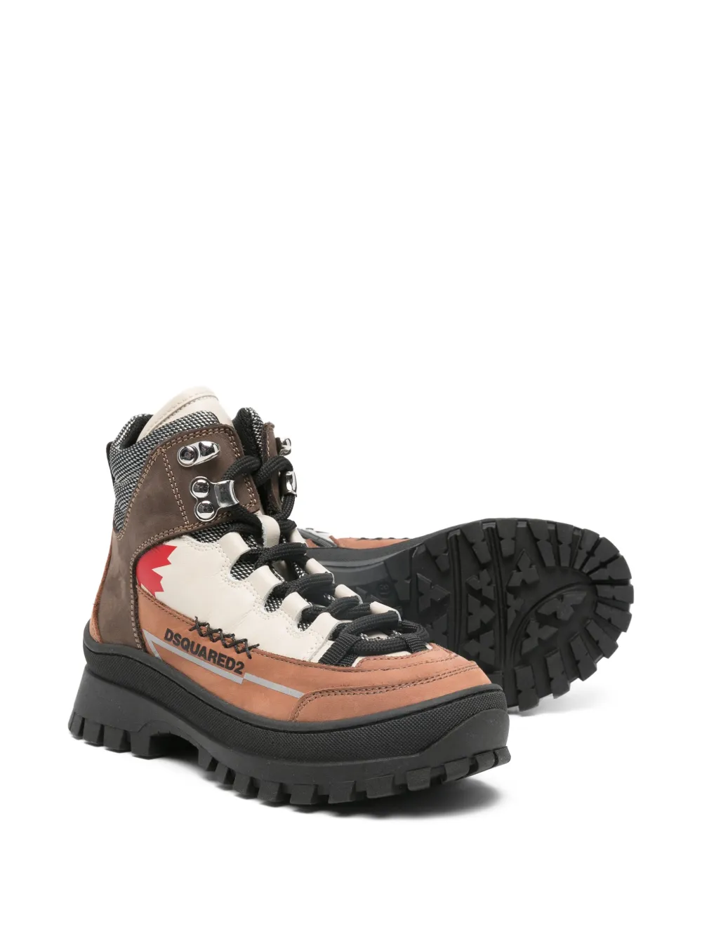  Dsquared2 Kids Logo-print Boots - Brown 