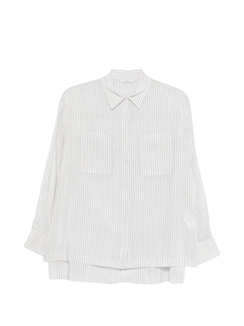 Peserico striped-pattern shirt - Bianco