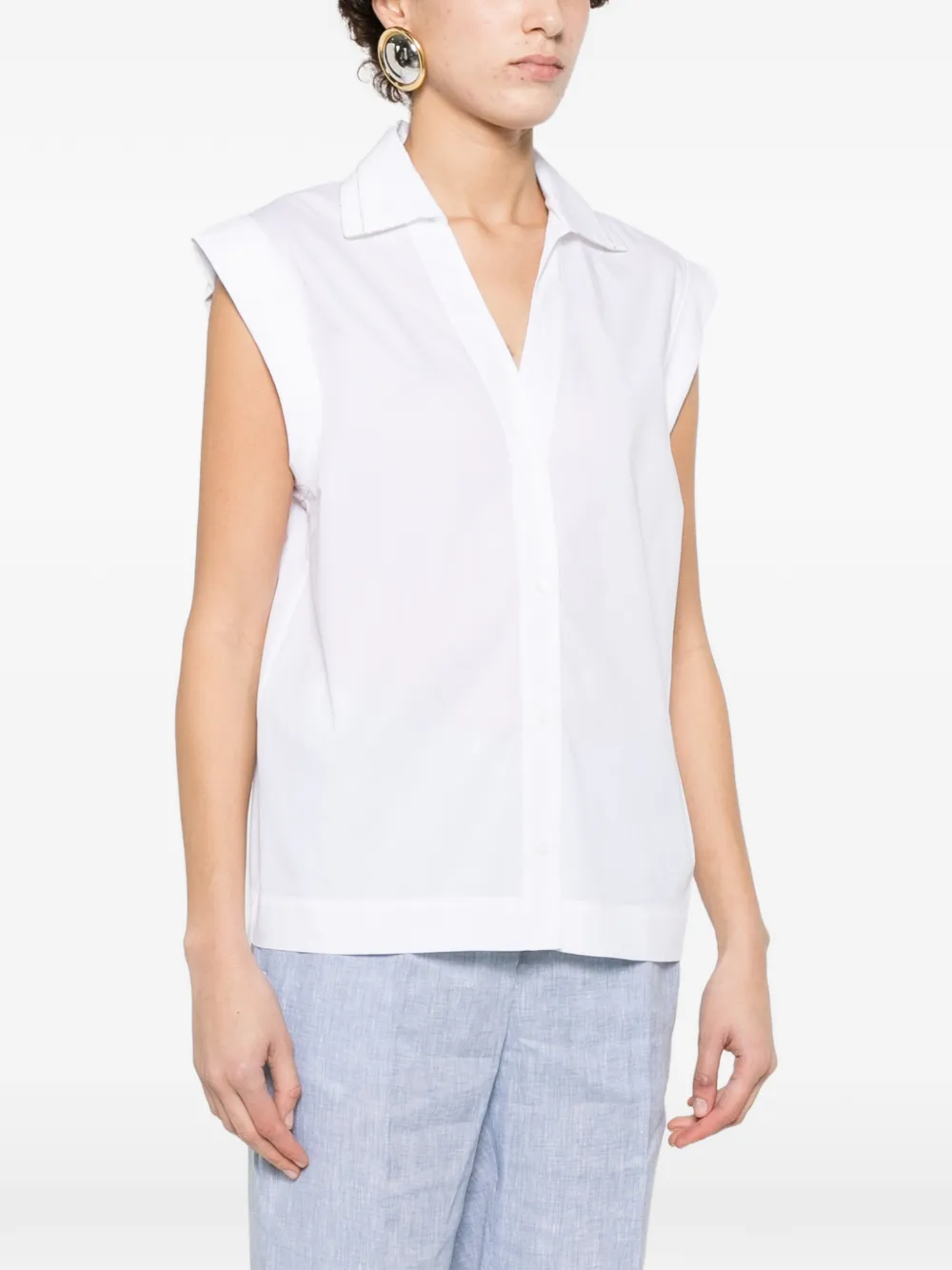 Peserico Blouse verfraaid met kristallen Wit