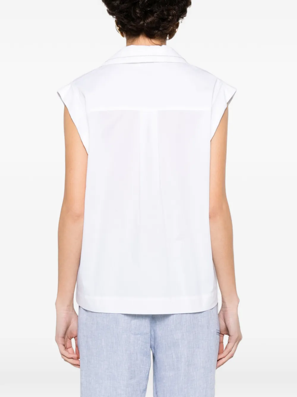 Peserico Blouse verfraaid met kristallen Wit
