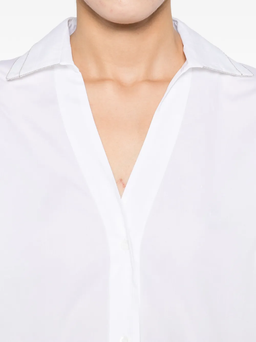 Peserico Blouse verfraaid met kristallen Wit