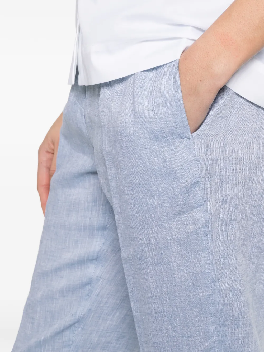 Blue Tapered Trousers