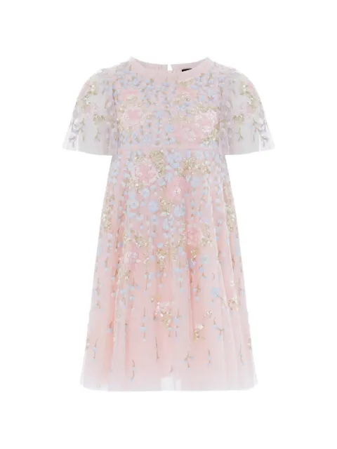 NEEDLE & THREAD KIDS vestido con detalles florales