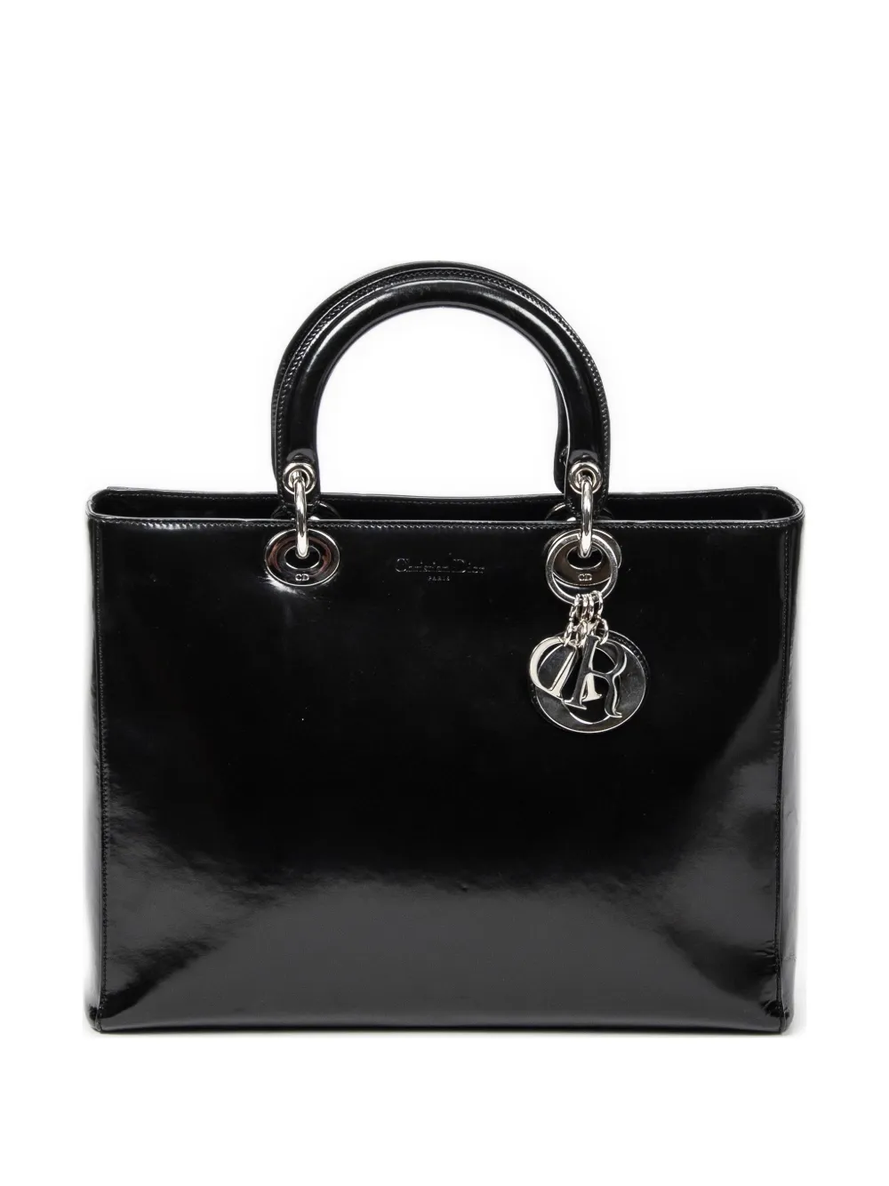 Christian Dior Pre-Owned medium Lady Dior top-handle tote bag - Black
